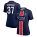 Paris Saint-Germain Milan Skriniar #37 Hjemmedrakt Dame 2024-25 Korte ermer